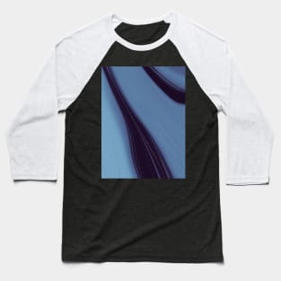 Creamy Blue Marble Baseball T-Shirt